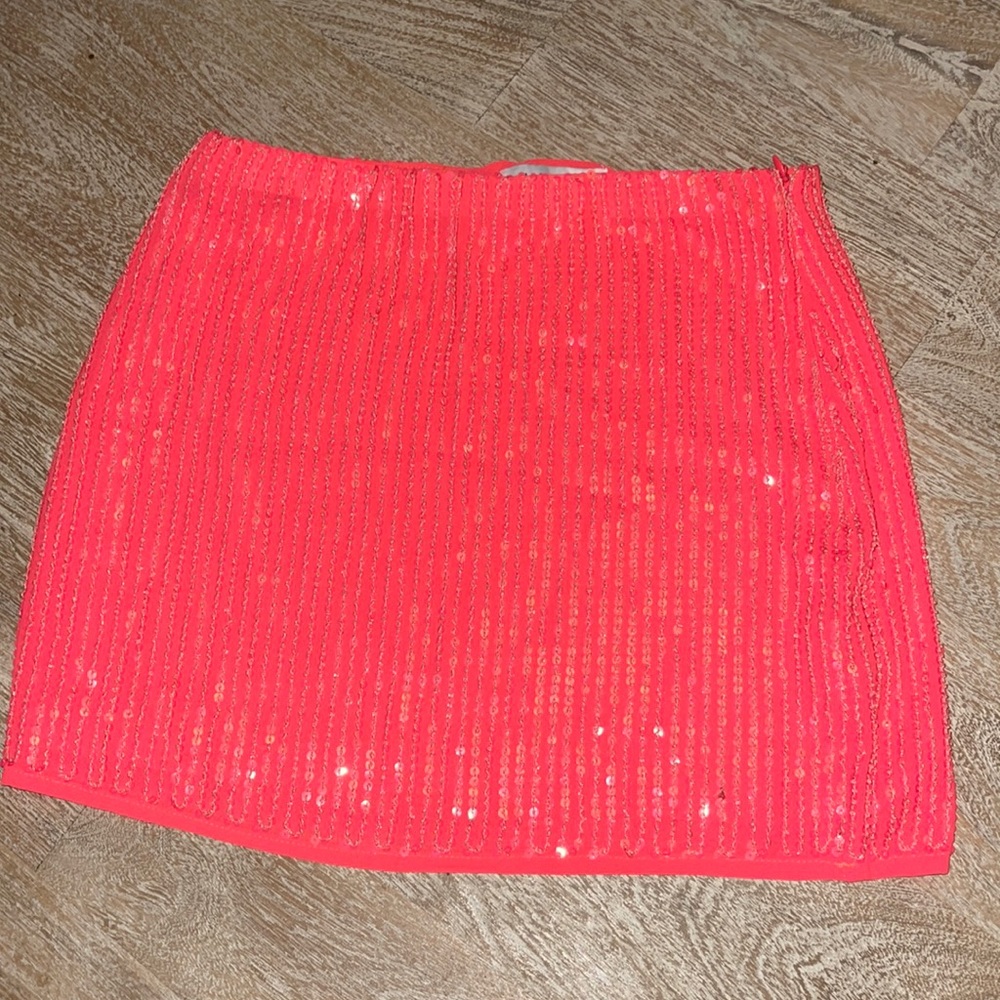 Endless Rose mini skirt beaded coral